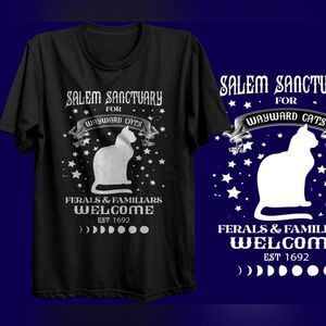 New Cat sanctuary T shirt Short Sleeve Unisex Fun Vibes